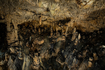 Stalactite cave in Rudine, island of Krk, Croatia, Europe