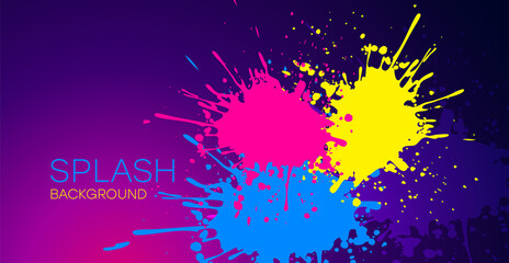 Colorful splash background. Trendy simple colorful abstract background with dynamic blob effect. Vector illustration for wallpaper, banner, background, card, book illustration, landing page