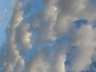 Blue sky with white clouds