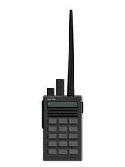 an illustration of handytalkie radio in 3D model 