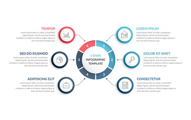 Circle Infographics - Six Elements