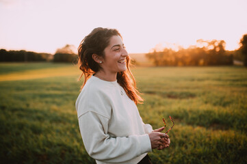 Portrait d'une fille souriant 