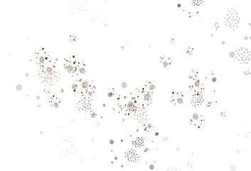 Light Brown vector texture with abstract forms.