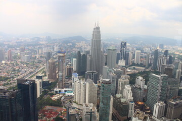 Fototapeta na wymiar Kuala Lumpur city view from KL Tower, Kuala Lumpur, Malaysia