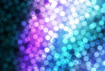 Dark Pink, Blue vector layout with circle shapes.