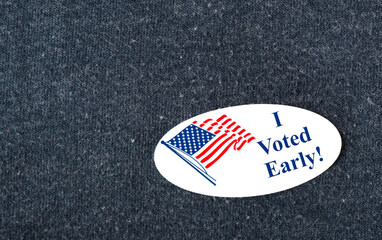 "I Voted Early" sticker