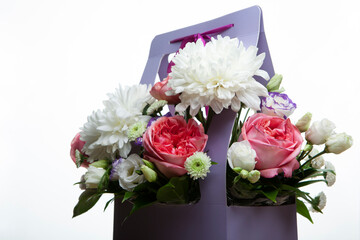 image of flower paper basket 