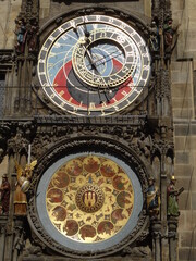 Fototapeta na wymiar astronomische Uhr am Altstädter Rathaus in Prag