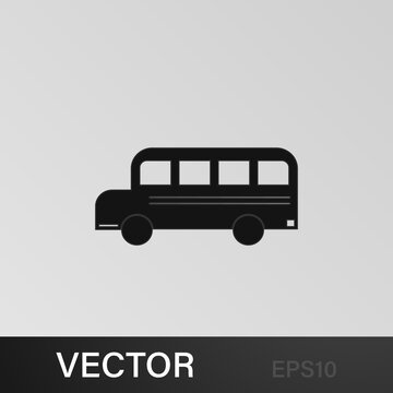 school bus icon. Education, academic degree. Signs, outline symbols collection, simple icon for websites, web design, mobile app
