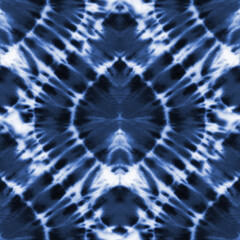 Tie dye shibori seamless pattern. Watercolour abstract texture.