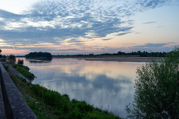 Loire river at nightfall