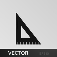 ruler drawing tool icon. Education, academic degree. Signs, outline symbols collection, simple icon for websites, web design, mobile app