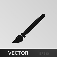 paint brush icon. Education, academic degree. Signs, outline symbols collection, simple icon for websites, web design, mobile app