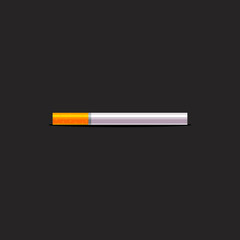 Cigarette vector illustration, Cigarette flat icon, isolated on background