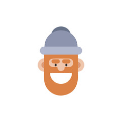 Flat design character vector illsutration, isolated on white background