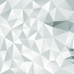 Polygonal abstract white face on a white background. Low poly design. Creative geometric pattern. 3d vector illustration. 

