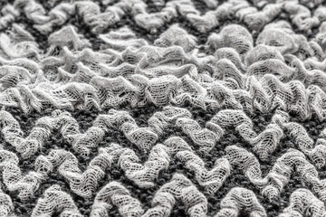 abstract background of voluminous mesh fabric