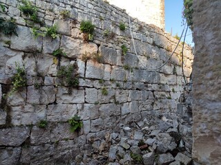 fortress, wall, stones