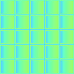 Seamless vector pattern with green gradient mosaic background. Bright ceramic tiles. Squares pattern.