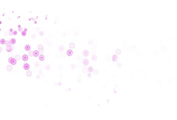 Light Pink vector backdrop with dots.
