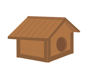 Obraz na płótnie Canvas Doghouse on a white background. Cartoon. Vector illustration.