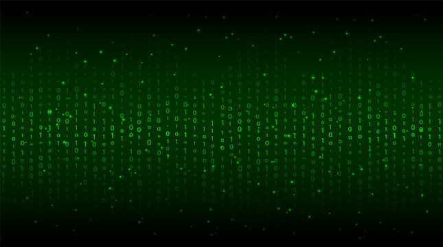 Matrix green background. Vector stock illustration for banner, card or poster