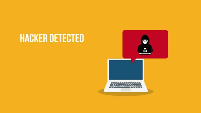 Malware detected. Virus, malware, email fraud, e-mail spam, phishing scam, hacker attack concept.	