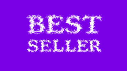 Best Seller cloud text effect violet isolated background. animated text effect with high visual impact. letter and text effect. 