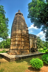 Khajuraho – miejscowość w Indiach w stanie Madhya Pradesh z zespołem hinduistycznych...