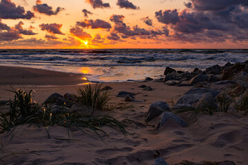 Morze bałtyckie, zachód słońca Sunset 