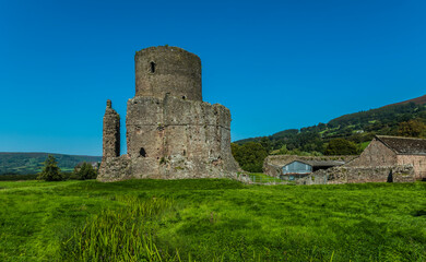 Fototapeta na wymiar Tretower Castle, Brecon, Wales, UK