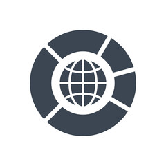 SEO Data Related Vector Glyph Icon. Isolated on White Background. Vector Illustration.