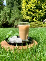 cup of tea on the grass