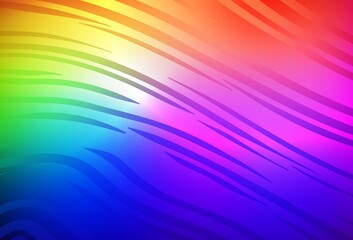 Dark Multicolor vector blurred background.