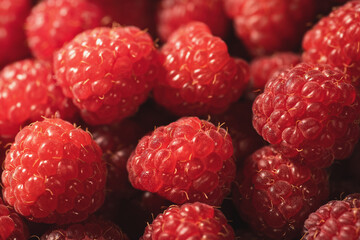 Ripe raspberries berries background. Natural Organic vitamin food.