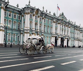 Obraz premium horse and carriage