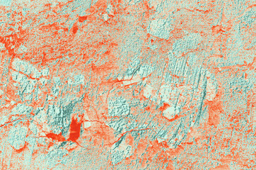 abstract red, orange, celadon and aquamarine colors background for design