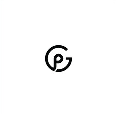 gp initial logo is a little explanation of the concept of the logo: a unique letter with clean, clear, thick, and elegant lines