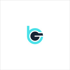bg initial logo is a little explanation of the concept of the logo: a unique letter with clean, clear, thick, and elegant lines