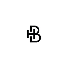 hb initial logo is a little explanation of the concept of the logo: a unique letter with clean, clear, thick, and elegant lines