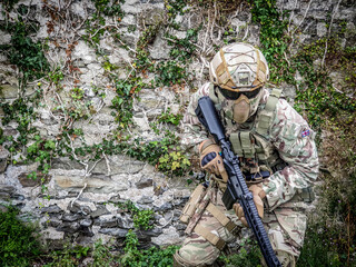 airsoft player