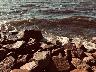 rocks in the sea