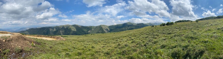 panorama of the mountains