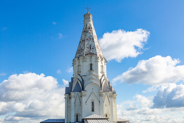 Part of the architectural ensemble of the historical museum-estate Kolomenskoe. Fine example of the 17th century architecture and park landscaping. Moscow, Russia