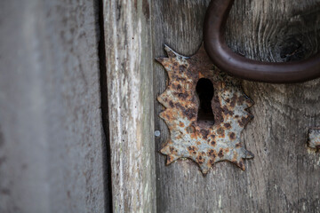 old wooden door