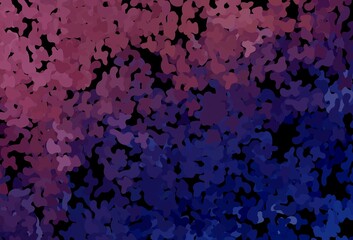 Dark Purple, Pink vector template with chaotic shapes.