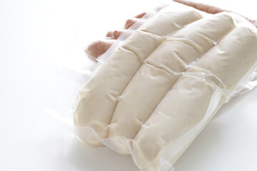 plastic package sausage for food ingredient