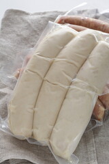 plastic package sausage for food ingredient