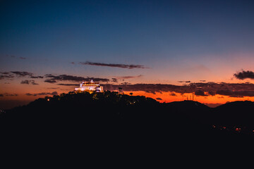 sunset over the mountains, sunset in the mountains