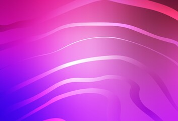 Light Purple, Pink vector texture with curved lines.